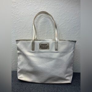 Michael Kors - Cream and Gold Tote Bag